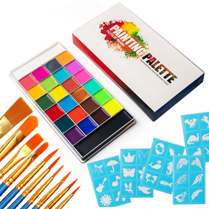 Palette de 26 peintures pour le visage et le corps à base d'huile, crémeuses, hypoallergéniques, non toxiques, pour enfants, Halloween, <span class=keywords><strong>maquillage</strong></span> de fête, kit de peinture - Product Image 1