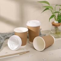 SUMKOKA Wholesale High Quality Take Away Drink Manufacture Biodegradable Disposable Most Suitable Kraft Paper Cups
