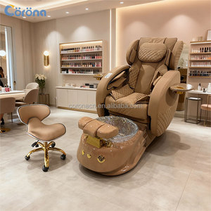 Sillón de Pedicura de Lujo para Spa de Pies con Masaje Eléctrico, Respaldo Ajustable y Sin Tuberías para Salón de Uñas - Product Image 3