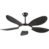 Breezelux 56-Inch 3 Efectos de iluminación LED Ventilador de techo con interruptor de control remoto 5 aspas Diseño tradicional para Baño