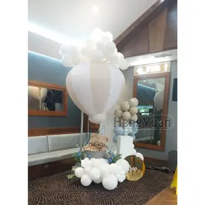 Customer Feedback Pictures Manufacturer Direct Sales of Inflated Cream Colour PVC hot Air Balloon Advertising Balloon