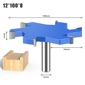 Broca de enrutador de ranura en T recta 1/2 "(12,7mm) Vástago Hss Acero 6/4 Opciones de flauta para <span class=keywords><strong>Cnc</strong></span>/Máquinas de carpintería y enrutadores de mano - Product Image 5
