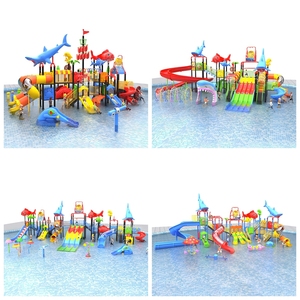 Vui vẻ biển chủ đề công viên nước ngoài trời thiết bị sân chơi hồ bơi lớn nhựa trượt nước - Product Image 4