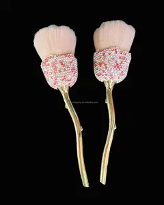 high quality kabuki flower brushes makeup cosmetic nylon hair cosmetic brushes