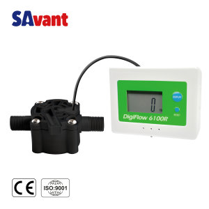 SAVANT DigiFlow 6100R, เครื่องวัดการไหลของน้ำขนาด 1/4"BSP พร้อมตัวบ่งชี้อายุการใช้งานของไส้กรองแบบตั้งโปรแกรมได้ พร้อมหน้าจอ LCD - Product Image 1