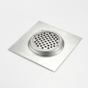 Sifone a pavimento in acciaio inox per bagno, doccia e cucina, quadrato, facile da pulire, 15x15cm/20x20cm - Product Image 4