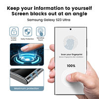 Lot de 2 films protecteurs d'écran en céramique souple PET transparent HD à écran tactile incurvé 3D, installation facile pour Samsung S25 S24 S22 S20 Ultra