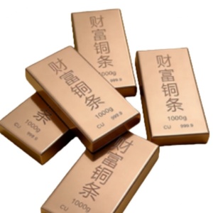 Barre de cuivre de 1 kg, haute pureté 999, certifiée, pour collection et investissement - Product Image 1