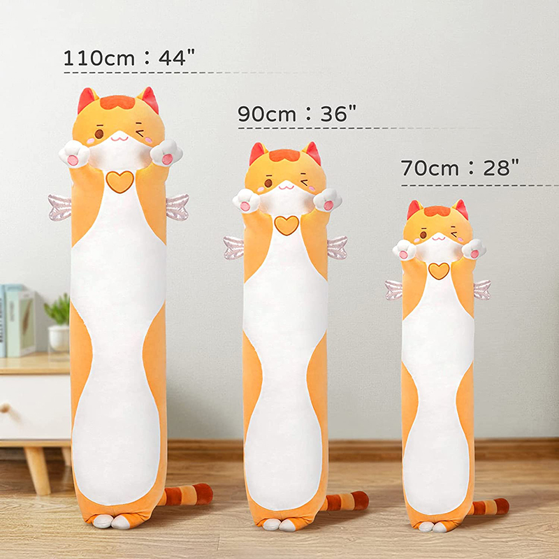 50/70/90/110/130/150cm kawaii cat kitten plush pillow stuffed animals toys doll cat plush pillow