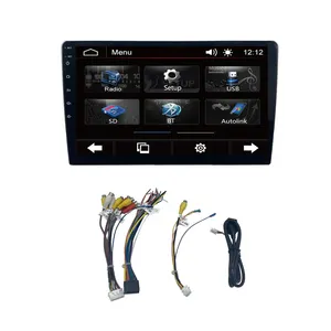 1080p HD video car mp5 player FM stereo built in BT mirror link wince 2din 9inch touch screen car radio