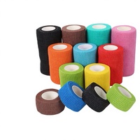 Bandage auto-adhésif élastique non tissé, directement du fabricant, pour soutien de la cheville, usage vétérinaire, protection des doigts de qualité sportive, 4,5 m