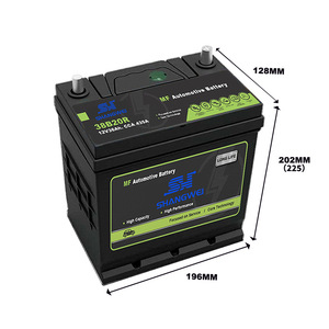 Batterie de voiture Shangwei 38B20 12V 36Ah pour Honda Fit City Suzuki Alto Baojun Star (remplacement) - Product Image 2