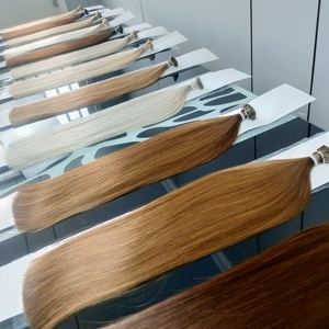 Extensiones de Cabello de Lujo al por Mayor con Punta Plana K, Extensiones de Cabello de Doble Trama Pre-Adheridas con Punta K, Cabello Humano Ruso con Cutícula Alineada - Product Image 2