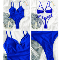 2026 Nieuwe Aanwinst Zomer Merkbadkleding voor Sexy Vrouwen Hoge Taille Bikini Ruguitsnijding Eén Delige Strandkleding Zwemkleding