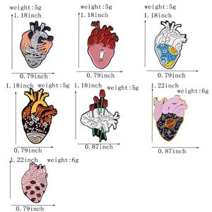 Broches de lapela flores japoneses, pinos de crânio ninja, flor de café, pizza, esqueleto, punk, joias escuras para homens e mulheres - Product Image 4