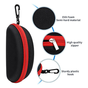 パーソナライズされたメガネケースカスタムロゴポータブルスポーツサングラスボックス包装オックスフォード布ジッパーアイグラスケース - Product Image 5