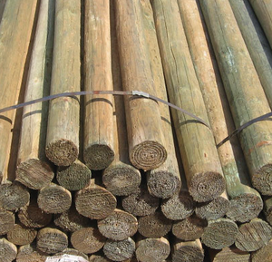 Poteaux ronds en bois (Structure de terrain de jeux) - Product Image 1