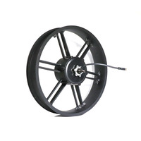 Roue à moteur OUXI V8 d'origine, 20 pouces, moteur 48V-500W, ligne de moteur sur le côté gauche - Prise noire