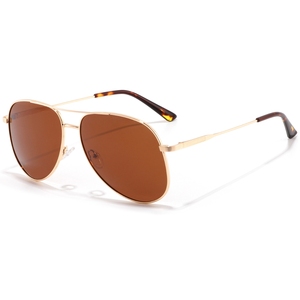 Unisex Pilot Sunglasses Metal Frame Green Polarized Lenses 100% UV Protection Outdoor Use Adult Style - Product Image 5