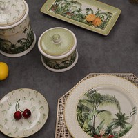 Vente en gros Nouveau design de boîte hermétique en céramique nordique pour la cuisine Stockage en porcelaine Biscuit Pot à thé en grains de café avec couvercle