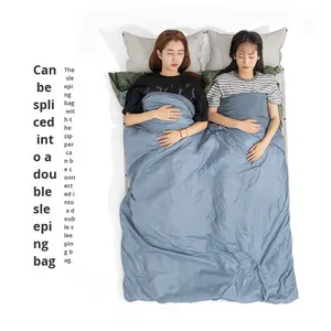 Sac de couchage de voyage ultra-léger pour adultes en nylon anti-saleté pour la randonnée, le camping, le printemps, l'<span class=keywords><strong>été</strong></span>, l'automne et l'hiver - Product Image 2