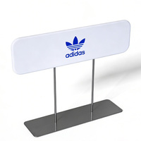 Support de Présentation pour Plaque de Magasin, Logo d'Entreprise, Accessoires de Bureau, Panneau Publicitaire en Métal pour Commerces