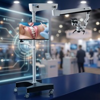 Microscope chirurgical de haute qualité, microscope opératoire dentaire avec caméra intégrée