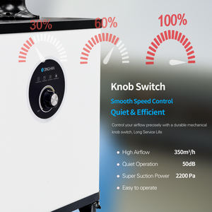 Collecteur <span class=keywords><strong>de</strong></span> poussière pour ongles mobile, salon <span class=keywords><strong>de</strong></span> beauté pour ongles, <span class=keywords><strong>extracteur</strong></span> <span class=keywords><strong>de</strong></span> nettoyage <span class=keywords><strong>de</strong></span> l'air, éliminateur d'odeurs pour la poudre à ongles acrylique - Product Image 2