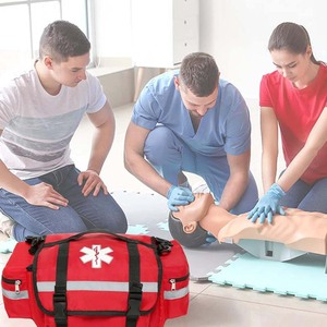 Sac de premiers soins vide, sac médical de traumatologie pour l'urgence, sac de transport d'épaule d'urgence avec bande réfléchissante pour l'extérieur - Product Image 4
