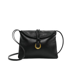 Bolso de Mano de Cuero Genuino a la Moda, Bolso Bandolera de Cuerda Tejida, Bolso de Mujer con Doble Bolsillo, Bolso Mensajero - Product Image 4