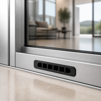 Couvre-trous de drainage en PVC pour fenêtre, bouchon anti-refoulement pour fenêtre en aluminium, accessoires de fenêtre