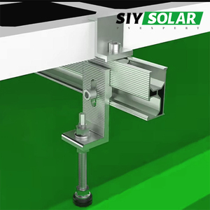 Kit de raccordement professionnel OEM ODM pour panneaux solaires avec connecteurs de mise à la terre, haute résistance à la charge éolienne, pour cadres portrait et paysage - Product Image 2