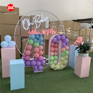 Letras de mosaico decorativas para fiesta de cumpleaños, números de letras de globo de amor para suministros de boda - Product Image 3