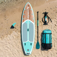 Planche de SUP gonflable portable de 11 pieds avec technologie Drop Stitch et kayak tout-terrain, capacité de charge de 400 kg, écologique, accessoires complets