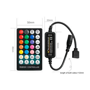 Yeni liste siyah kablosuz 28 anahtar DC konektörü 6A RF Mini RGB RGBW ışık şeridi için Led denetleyici - Product Image 5