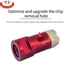 KS foret à sec en acier diamètre de tige de 10mm coupe-<span class=keywords><strong>scie</strong></span> <span class=keywords><strong>cloche</strong></span> brasée sous vide droite pour granit marbre carreaux de céramique et plastique - Product Image 3