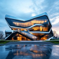 Edificio de Acero Prefabricado Expandible, Estructura Metálica para Salón de Exposiciones Comerciales Ampliable