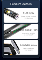 Endoscope numérique industriel 1080P 4.3 pouces LCD HD écran serpent Endoscope caméra avec Inspection vidéo