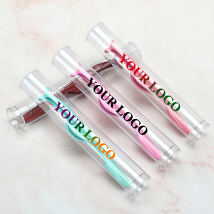 <span class=keywords><strong>Pince</strong></span> à cils magnétique en <span class=keywords><strong>plastique</strong></span> rose avec logo personnalisé et marque privée, applicateur de cils en vrac, emballage de pinces à cils, pinces à faux cils - Product Image 2