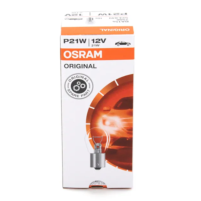 หลอดไฟถอยหลัง P21W Osram 7506 12V