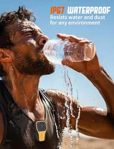 Precio de fábrica Altavoz portátil con clip Mini altavoz portátil inalámbrico con micrófono incorporado, llamadas manos libres, regalos de dispositivos para Con - Product Image 5