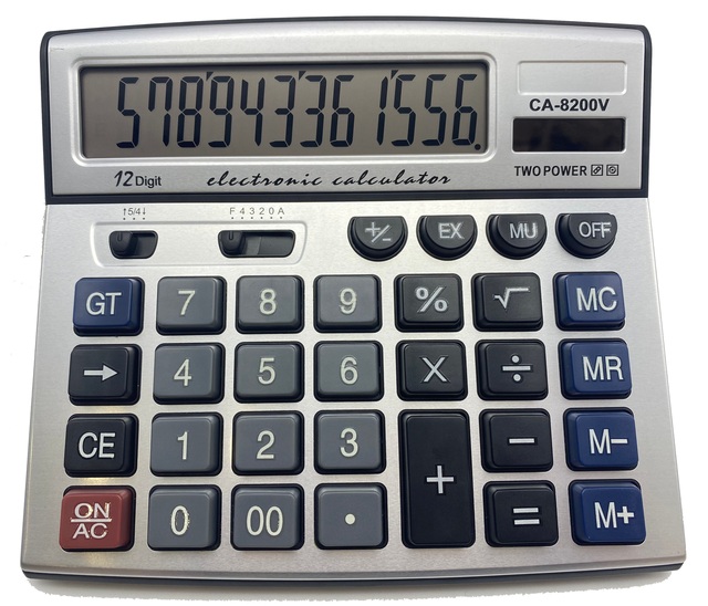 Desktop Electronic 12-digit Large-screen Calculator for Office Financial Accounting