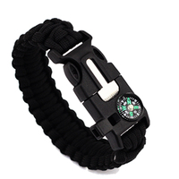 Bracelet de survie multifonctionnel tactique pour le camping en plein air, l'escalade, la randonnée et les situations d'urgence, imperméable