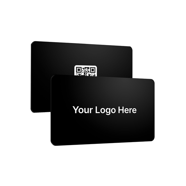Custom Printable Social Media 13.56mhz Ntag213 Ntag215 Ntag216 Smart Digital Rfid Business Pvc Matte Black Nfc Card