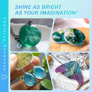 Crystal Clear <b>UV</b> <b>Resin</b> Hard Low Odor High-viscosity Ultraviolet Epoxy <b>Resin</b> Craft Jewelry Making Handicrafts Construction - Product Image 2