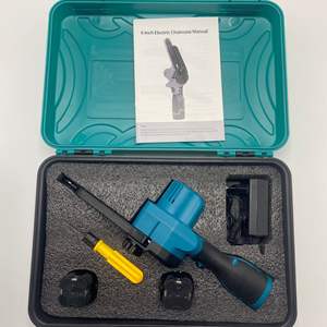 나무 나무 절단 용 21V 휴대용 손 6 인치 체인 톱 리튬 배터리 구동 무선 전기 톱 - Product Image 3