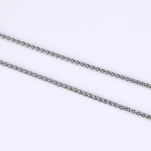 โรงงานขนาดเล็กขายส่งสินค้าคงคลังราคาต่ําสุดทองและเงินยุโรปหยาบผู้ชายและผู้หญิงก้านดอกไม้สร้อยคอสีฟ้า - Product Image 4