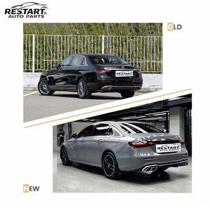 Kit Carrozzeria in Plastica Restart Adatto per Mercedes Benz Classe <span class=keywords><strong>E</strong></span> W213 2021-2023 Fino a E63 AMG con Paraurti Anteriore <span class=keywords><strong>e</strong></span> Posteriore <span class=keywords><strong>e</strong></span> Griglia - Product Image 4