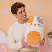 Coussins en peluche de la série Mira, adorables chats et lapins, poupées à câliner pour l'heure du coucher, jouets cochon pour enfants, rembourrés en coton PP, 45cm/60cm