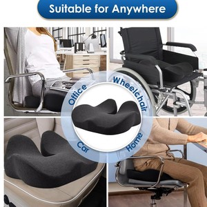 Bantal Duduk <span class=keywords><strong>Coccyx</strong></span> yang Dapat Disesuaikan, Laris Manis, Anti Bakteri, Ramah Lingkungan, Desain Tebal untuk Ibu Hamil, Pelajar, Kursi Meja - Product Image 4